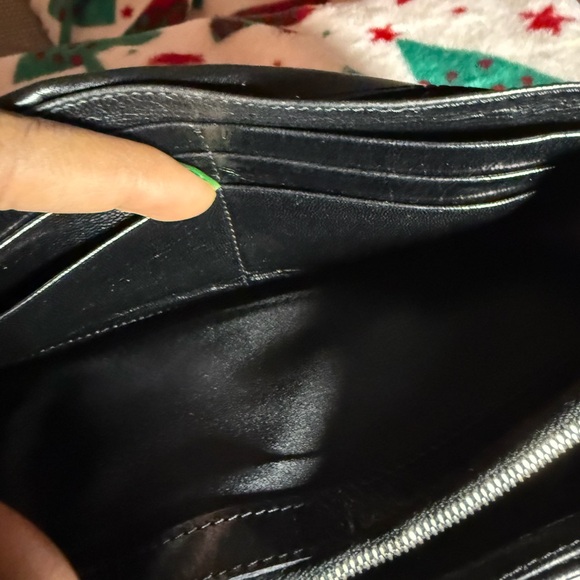 Fendi Black Leather Long Wallet with FF Logo Clasp - Picture 11 of 14